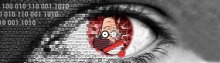 digitized Waldo in a human eye