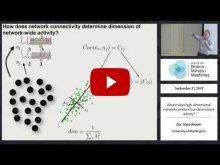 Embedded thumbnail for What makes high-dimensional networks produce low-dimensional activity?