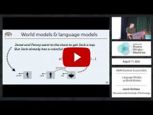 Embedded thumbnail for Language Models as World Models